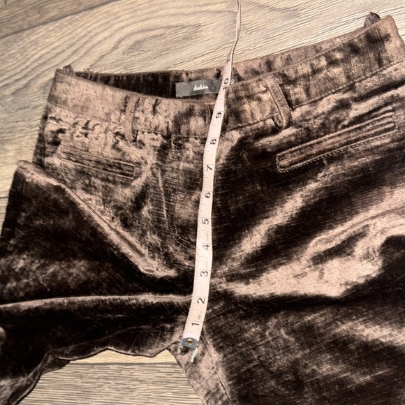Italian rich colored brown velvet trousers by Kulson size 40 is a us size 8-10 - Picture 9 of 14